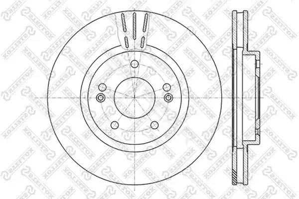 Тормозные диски STELLOX 6020-3415V-SX