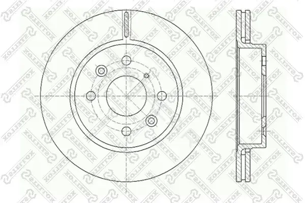Тормозные диски STELLOX 6020-3501V-SX