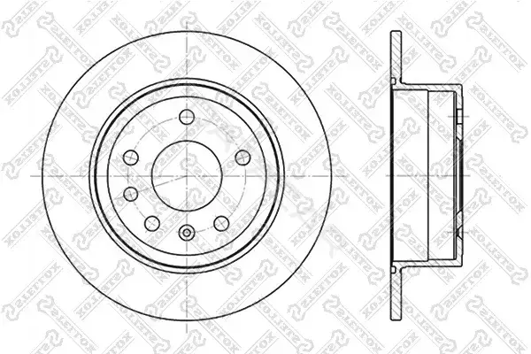 Тормозные диски STELLOX 6020-3610-SX