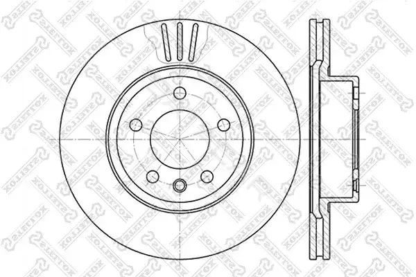 Тормозные диски STELLOX 6020-3620V-SX