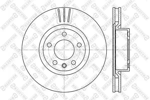 Тормозные диски STELLOX 6020-3622V-SX