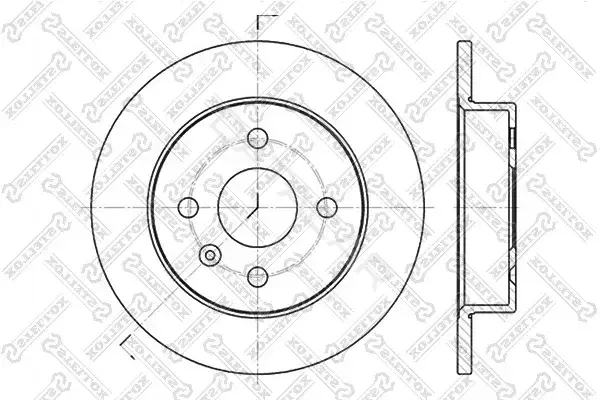 Тормозные диски STELLOX 6020-3633-SX