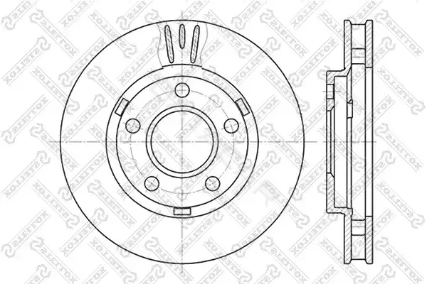 Тормозные диски STELLOX 6020-3634V-SX
