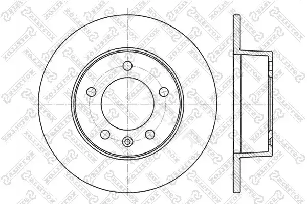 Тормозные диски STELLOX 6020-3643-SX