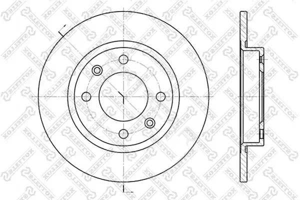 Тормозные диски STELLOX 6020-3716-SX