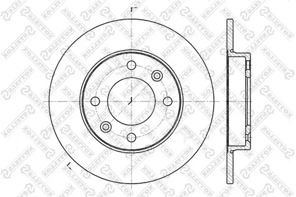 Тормозные диски STELLOX 6020-3722-SX