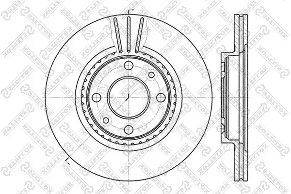 Тормозные диски STELLOX 6020-3910V-SX