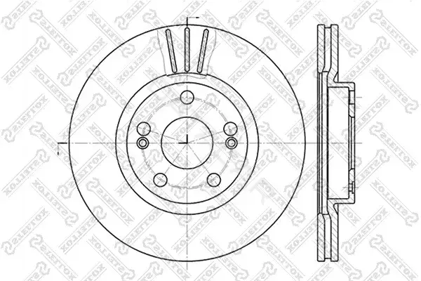 Тормозные диски STELLOX 6020-3913V-SX