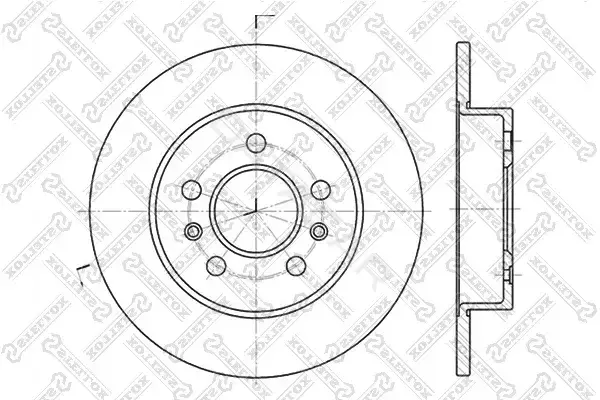 Тормозные диски STELLOX 6020-3915-SX