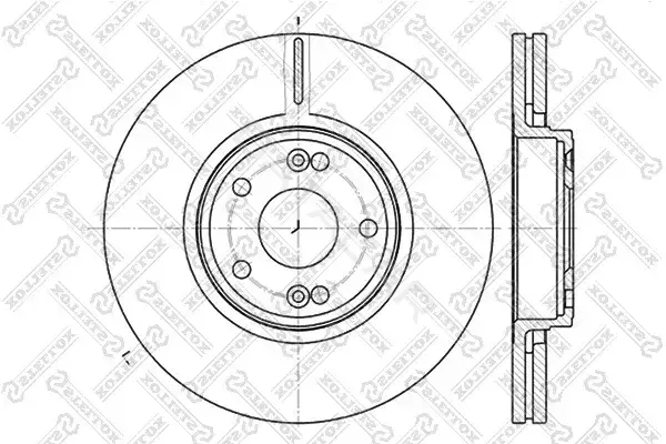 Тормозные диски STELLOX 6020-3932V-SX