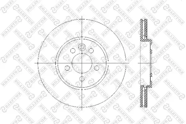Тормозные диски STELLOX 6020-4013V-SX
