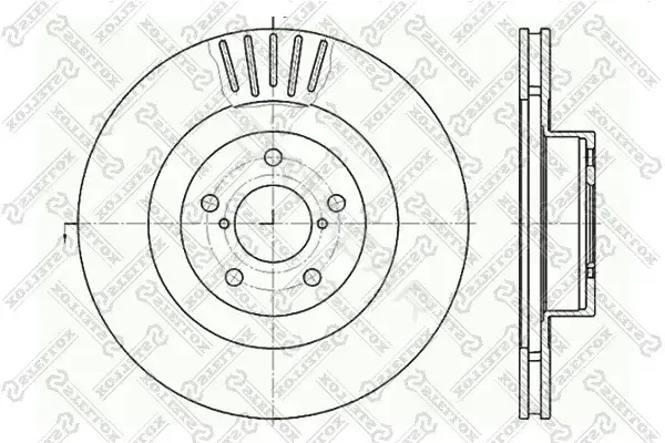 Тормозные диски STELLOX 6020-4412V-SX