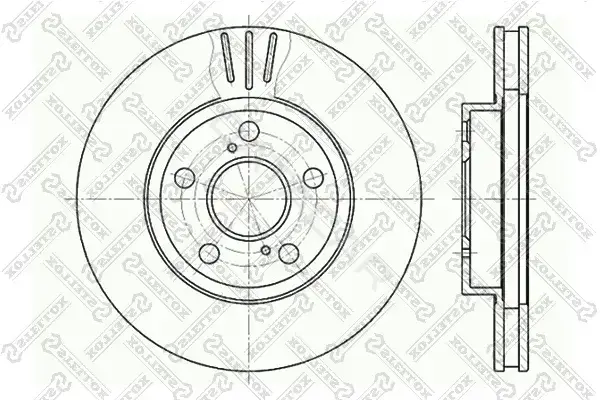 Тормозные диски STELLOX 6020-4539V-SX