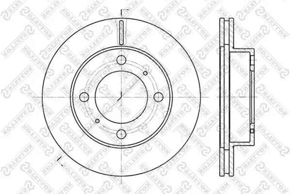 Тормозные диски STELLOX 6020-4543V-SX
