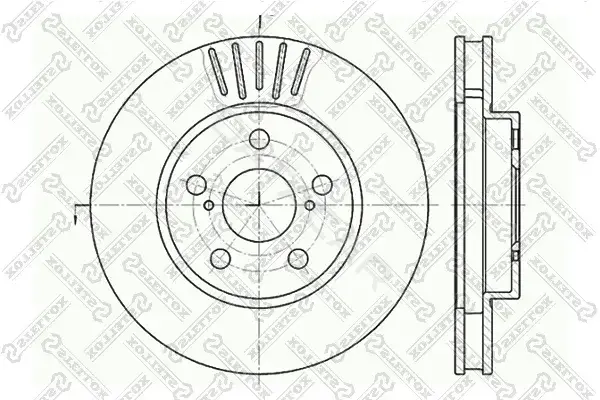 Тормозные диски STELLOX 6020-4544V-SX
