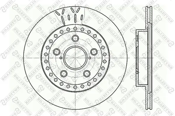 Тормозные диски STELLOX 6020-4562V-SX