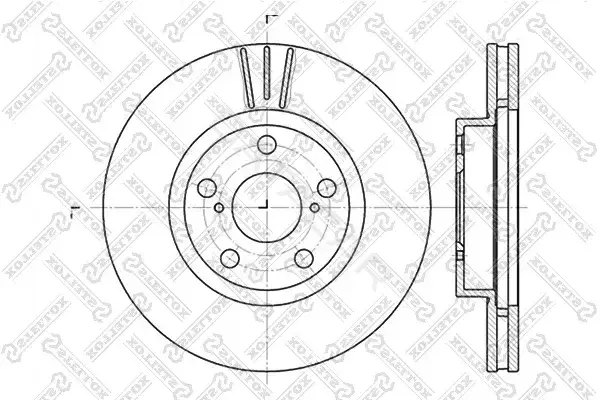 Тормозные диски STELLOX 6020-4564V-SX