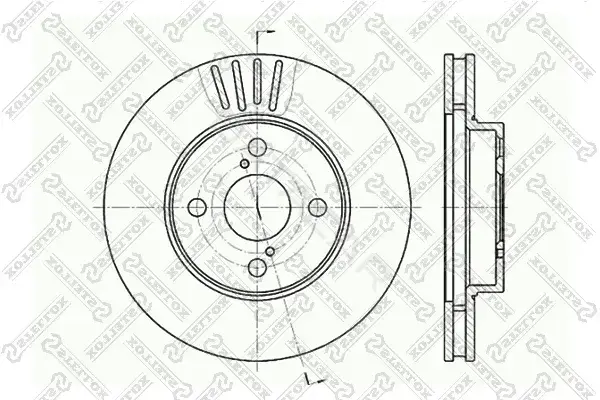 Тормозные диски STELLOX 6020-4582V-SX