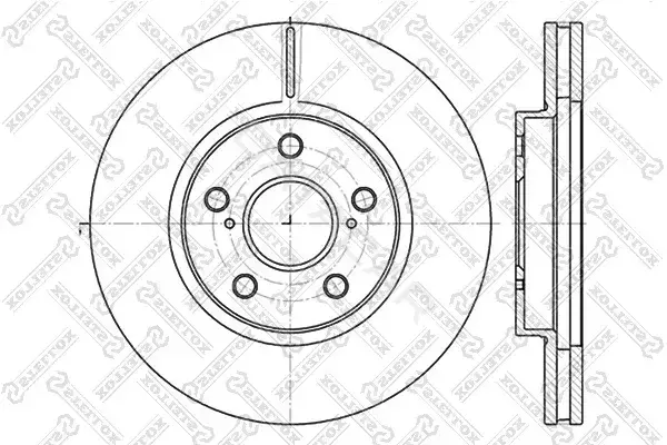 Тормозные диски STELLOX 6020-4592V-SX