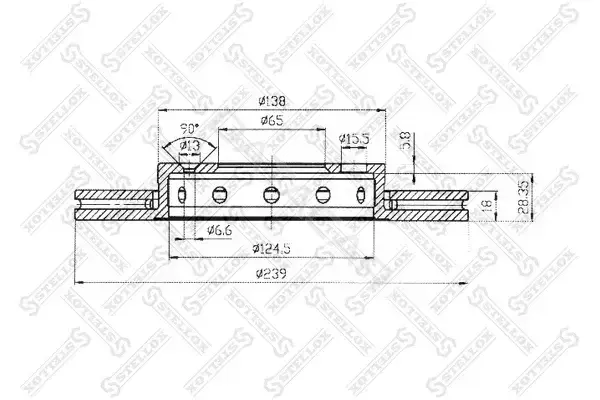 Тормозные диски STELLOX 6020-47101V-SX