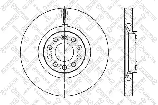 Тормозные диски STELLOX 6020-47107V-SX
