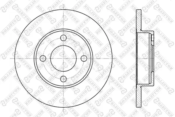 Тормозные диски STELLOX 6020-4718-SX