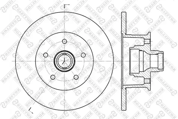 Тормозные диски STELLOX 6020-4720-SX
