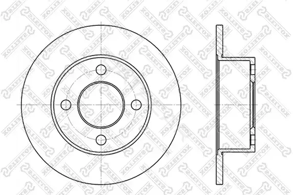 Тормозные диски STELLOX 6020-4723-SX