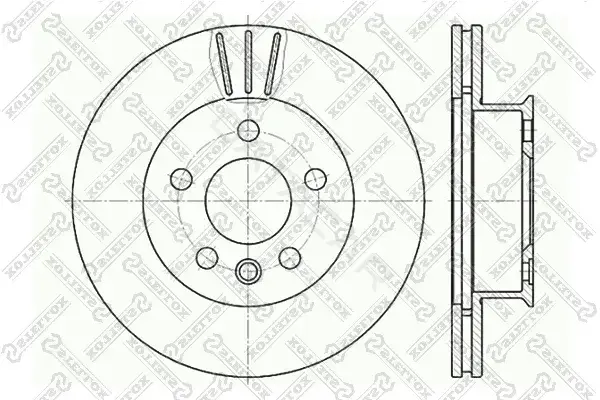 Тормозные диски STELLOX 6020-4733V-SX