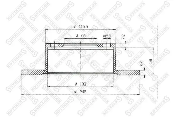 Тормозные диски STELLOX 6020-4734-SX