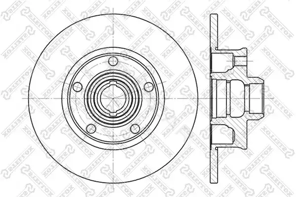 Тормозные диски STELLOX 6020-4736-SX