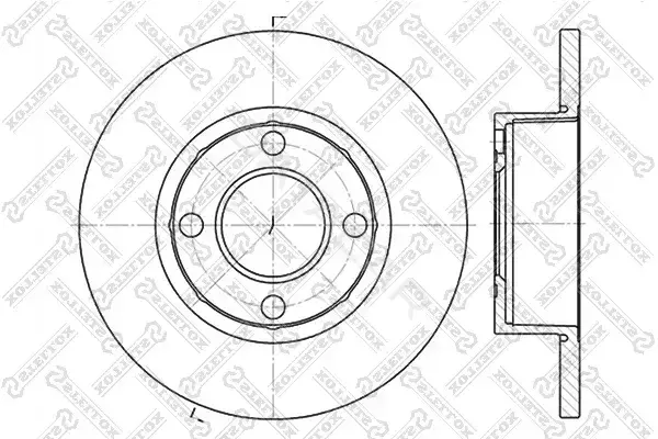 Тормозные диски STELLOX 6020-4737-SX