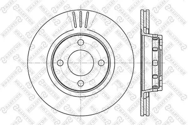 Тормозные диски STELLOX 6020-4740V-SX