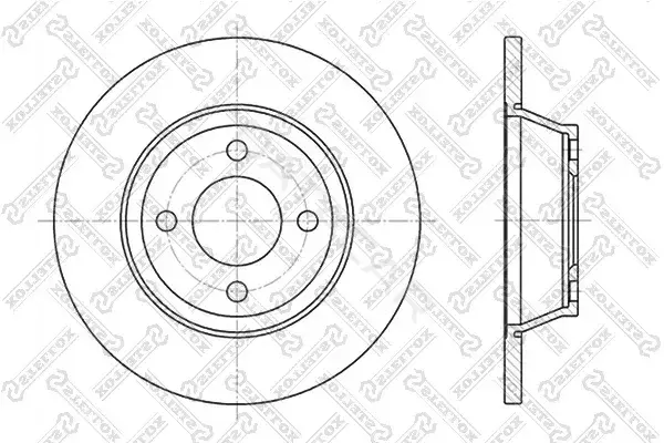Тормозные диски STELLOX 6020-4741-SX