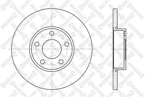 Тормозные диски STELLOX 6020-4742-SX