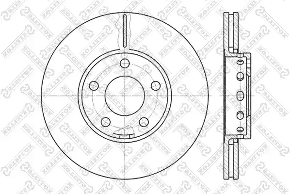 Тормозные диски STELLOX 6020-4743V-SX
