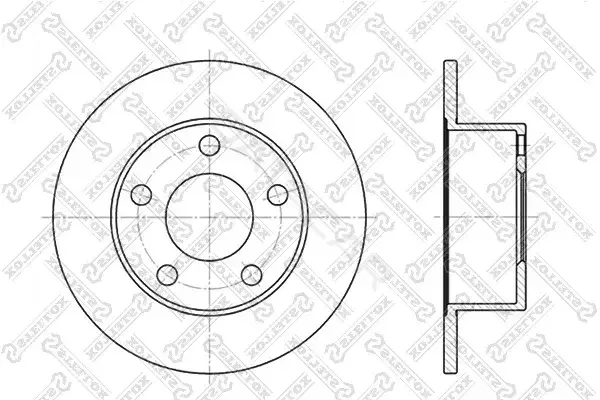 Тормозные диски STELLOX 6020-4744-SX