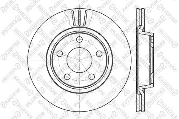 Тормозные диски STELLOX 6020-4762V-SX