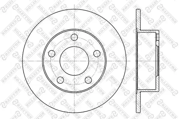 Тормозные диски STELLOX 6020-4764-SX