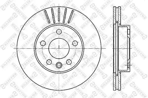 Тормозные диски STELLOX 6020-4768V-SX