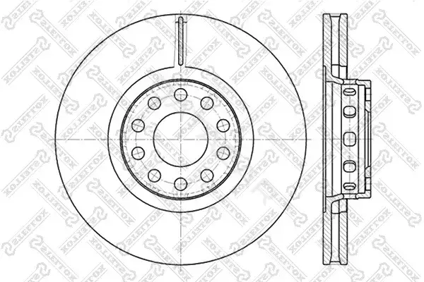 Тормозные диски STELLOX 6020-4780V-SX