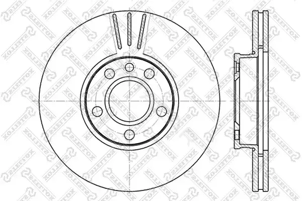 Тормозные диски STELLOX 6020-4783V-SX