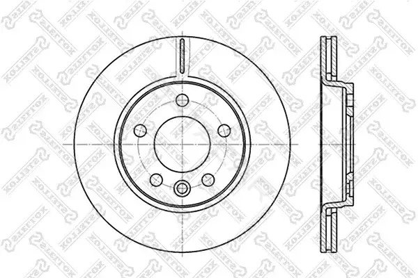 Тормозные диски STELLOX 6020-4797V-SX