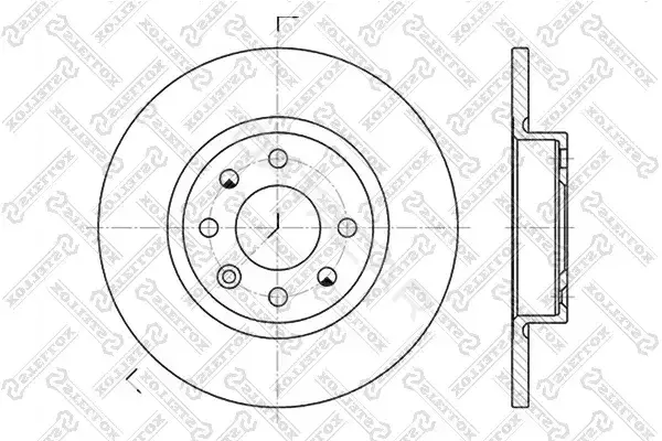 Тормозные диски STELLOX 6020-4823-SX