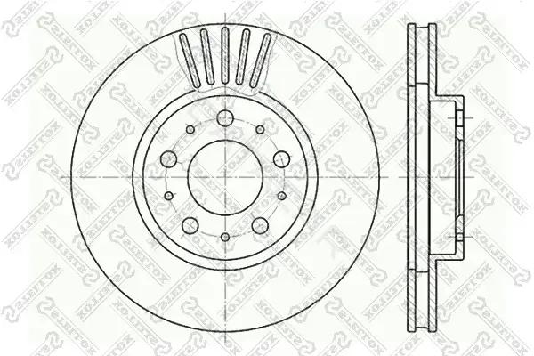 Тормозные диски STELLOX 6020-4832V-SX