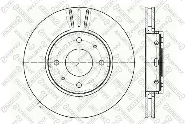Тормозные диски STELLOX 6020-4839V-SX