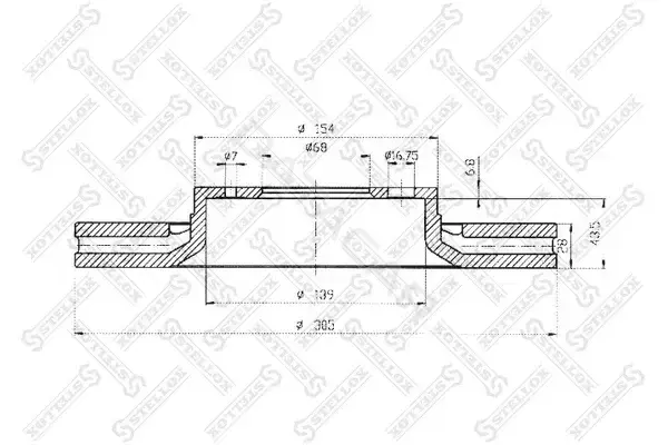Тормозные диски STELLOX 6020-4842V-SX