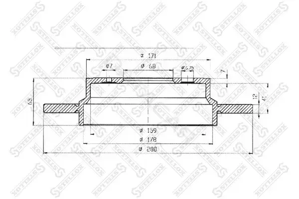 Тормозные диски STELLOX 6020-4843-SX