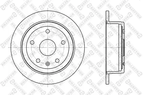 Тормозные диски STELLOX 6020-5005-SX