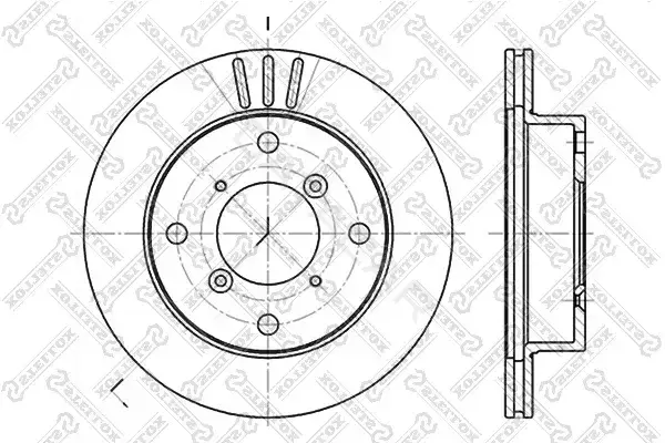 Тормозные диски STELLOX 6020-5205V-SX
